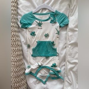 Kyte Baby Succulent Shortall